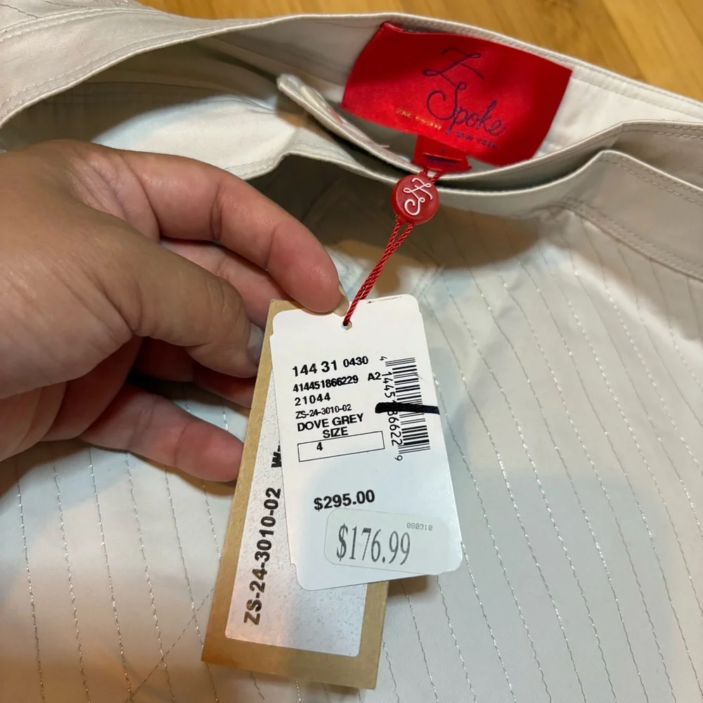 Z Spoke by Zac Posen White Wrap Mini Skirt - Picture 3 of 6